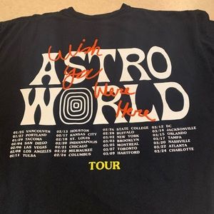 Astroworld Wish You Were Here Tour T-Shirt.